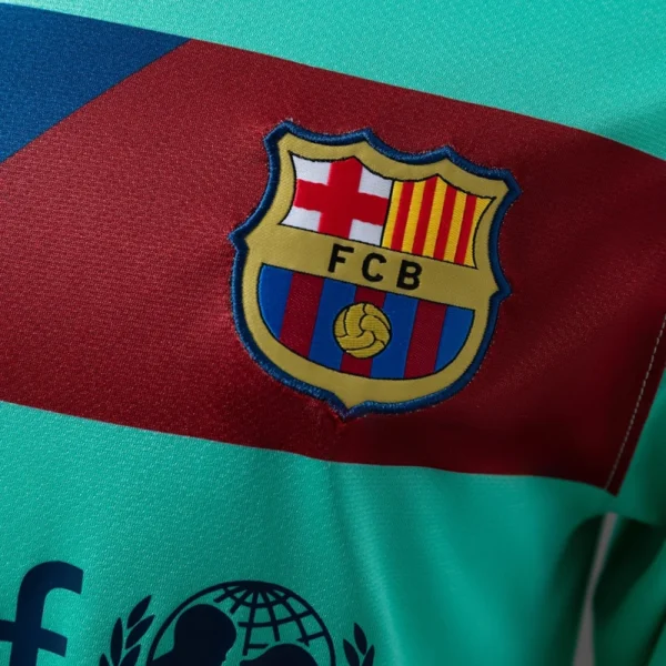Barcelona 10/11 Away Long Sleeve Retro Jersey