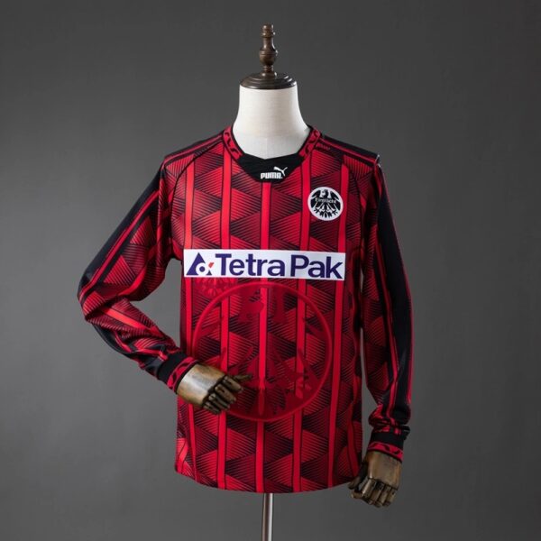 Eintracht Frankfurt 1995/96 Retro Home  Long Sleeve Jersey