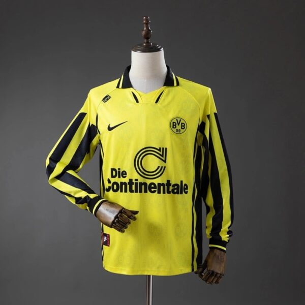 Borussia Dortmund 1996/97 Home Retro Long Sleeve Jersey
