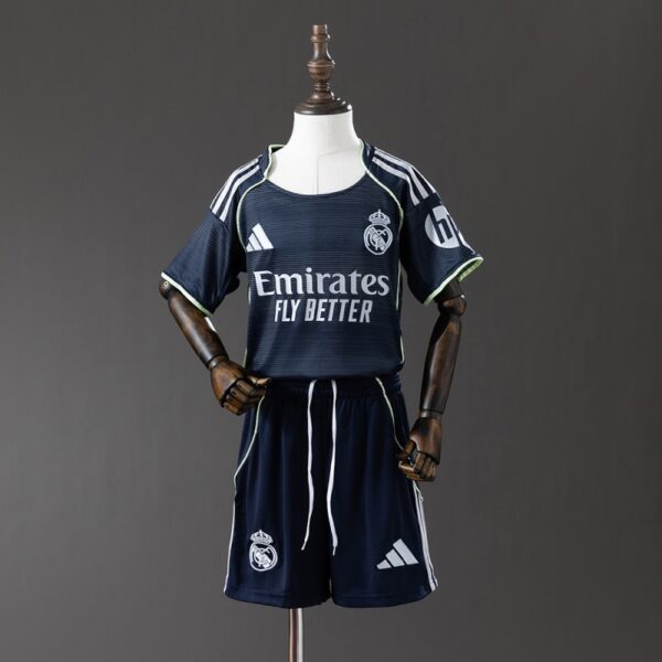 Real Madrid 2025/26 Away Kids Kit – Official Style Edition