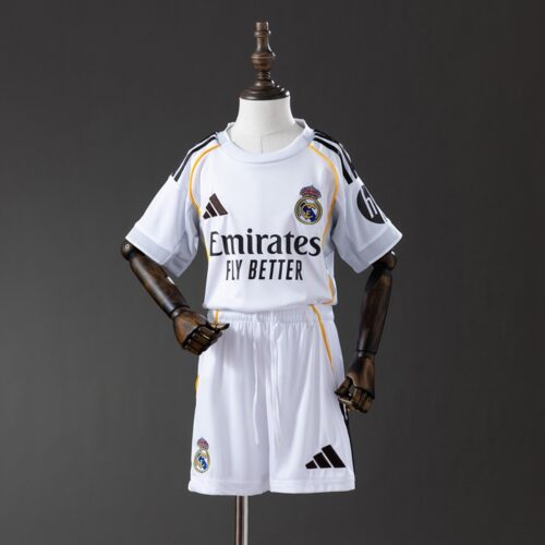 Real Madrid 2025/26 Home Kids Kit – Official Style Edition