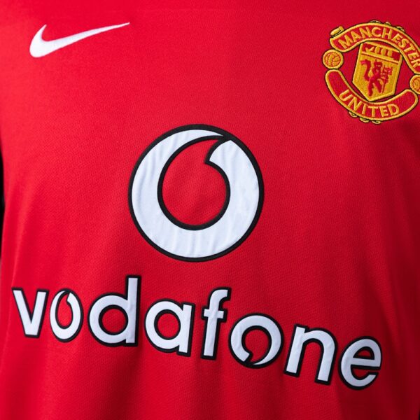 Manchester United 2002/04 Home Retro Long Sleeve Jersey – Classic Red Edition