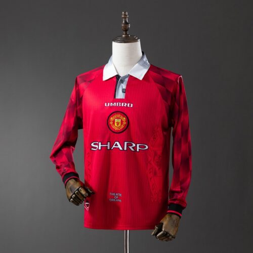 Manchester United 1996/97 Home Long Sleeve Retro Jersey – Classic Champions Edition