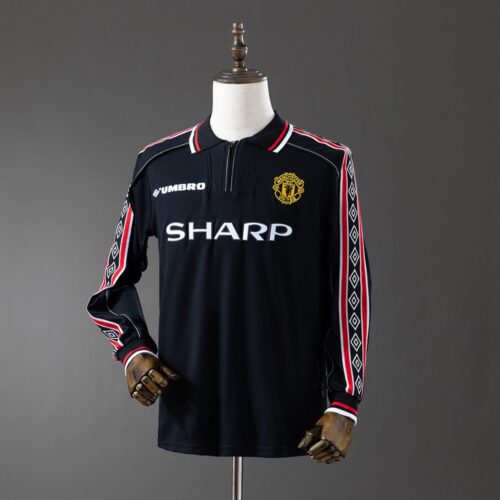Manchester United 1998/99 Away Long Sleeve Retro Jersey – Treble Season Edition
