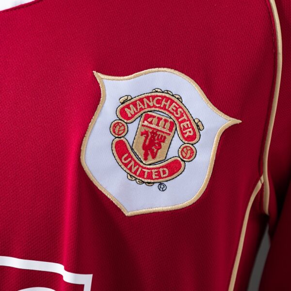 Manchester United 2006/07 Home Long Sleeve Retro Jersey – Premier League Champions Edition