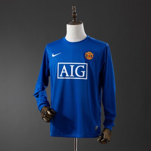 img_6108 Manchester United 2008/09 Second Away Long Sleeve Retro Jersey – Blue Edition