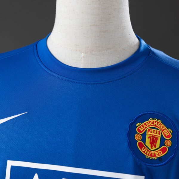 Manchester United 2008/09 Second Away Long Sleeve Retro Jersey – Blue Edition