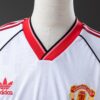 Manchester United 1991 White Away Retro Jersey – Classic Cup Winners Edition