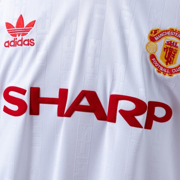 Manchester United 1988/90 Away Retro Jersey – Classic White Edition