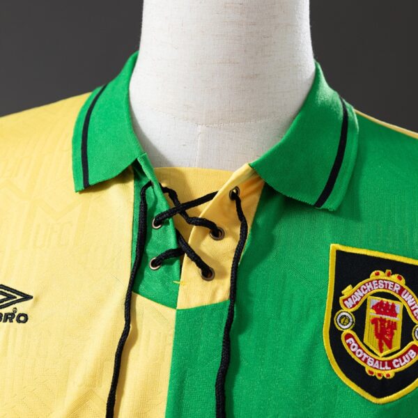 img_6181 Manchester United 1992/94 Yellow & Green Retro Jersey – Classic Newton Heath Inspired Edition