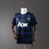 Manchester United 2013/14 Away Retro Jersey – Navy & Black Classic Edition