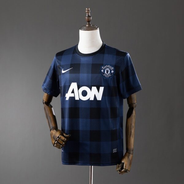 Manchester United 2013/14 Away Retro Jersey – Navy & Black Classic Edition