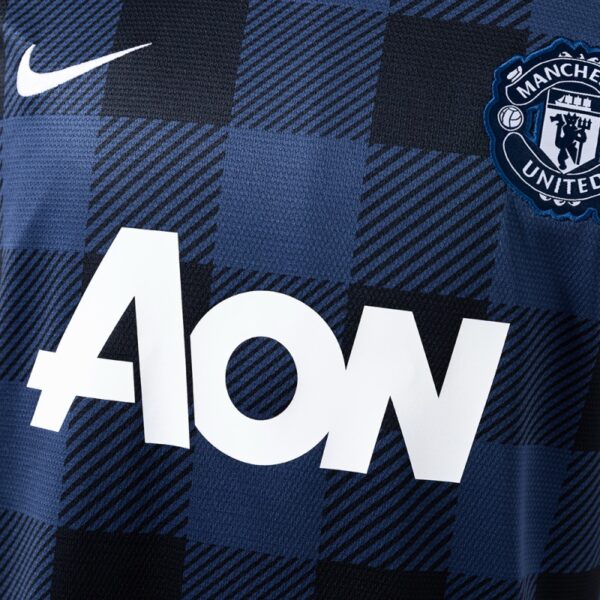 Manchester United 2013/14 Away Retro Jersey – Navy & Black Classic Edition