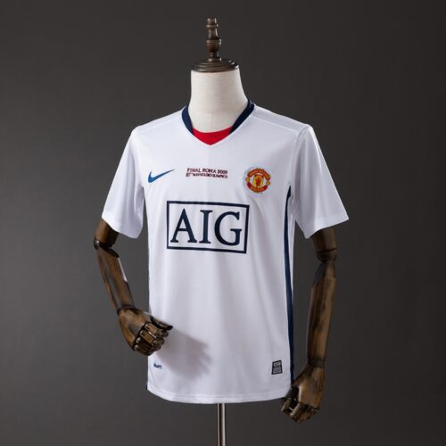 img_6252 Manchester United 2008/09 Champions League Away White Retro Jersey – European Edition