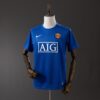 Manchester United 2008/09 Second Away Blue Retro Jersey – Classic Modern Edition