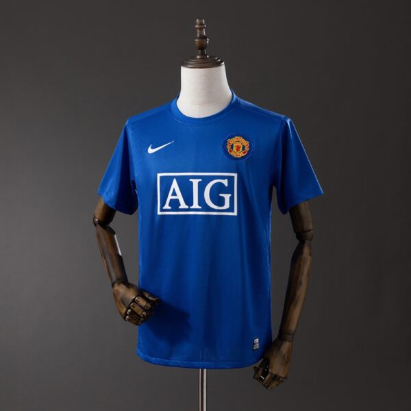 Manchester United 2008/09 Second Away Blue Retro Jersey – Classic Modern Edition