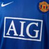 Manchester United 2008/09 Second Away Blue Retro Jersey – Classic Modern Edition