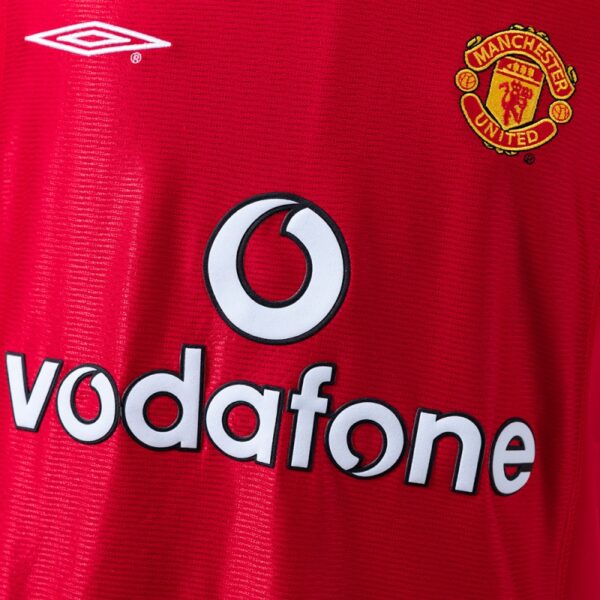 Manchester United 2000/02 Home Red Retro Jersey – Classic Early 2000s Edition