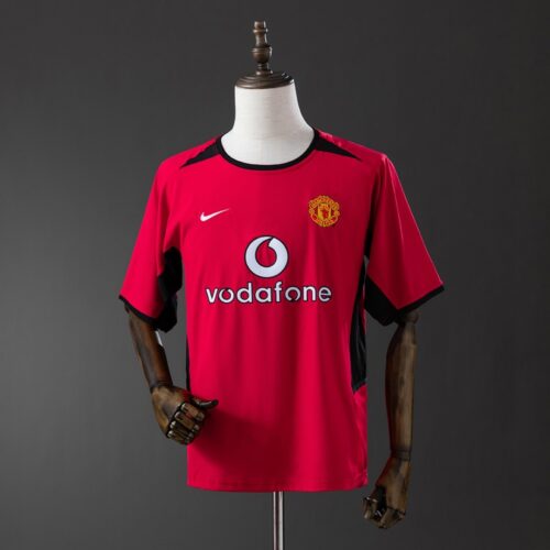 Manchester United 2002/04 Home Red Retro Jersey – Classic Early 2000s Edition