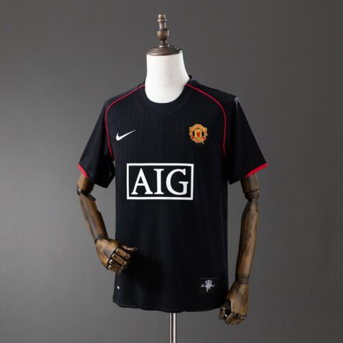 Manchester United 2007/08 Away Black Retro Jersey