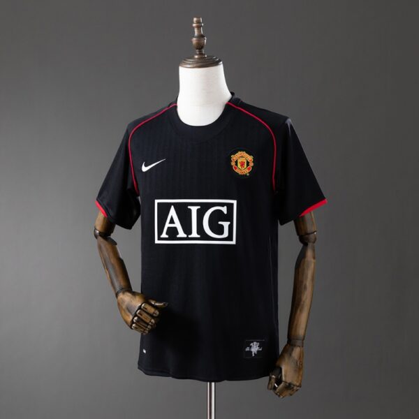 Manchester United 2007/08 Away Black Retro Jersey