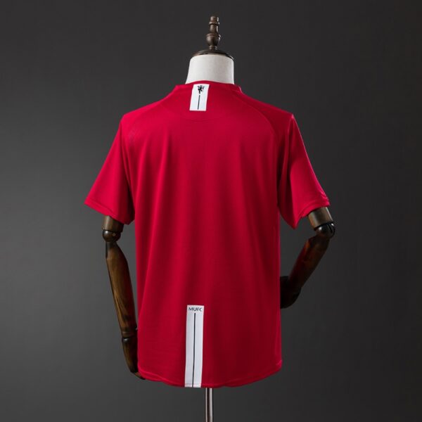 Manchester United 2007/08 Home Champions League Edition Retro Jersey – Moscow Final Edition