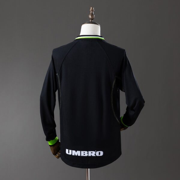img_6489 Manchester United 1998/99 Second Away Black Long Sleeve Retro Jersey – Treble Edition