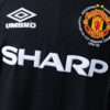 img_6491 Manchester United 1998/99 Second Away Black Long Sleeve Retro Jersey – Treble Edition