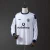 Manchester United 2000/01 Away White Long Sleeve Retro Jersey – Classic Champions Edition