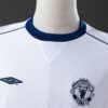 Manchester United 2000/01 Away White Long Sleeve Retro Jersey – Classic Champions Edition