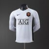 img_6524 Manchester United 2006/07 Away White Long Sleeve Player Version Retro Jersey – Elite Fit Edition