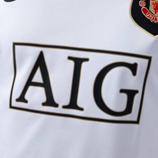 Manchester United 2006/07 Away White Player Version Retro Jersey – Elite Fit Edition