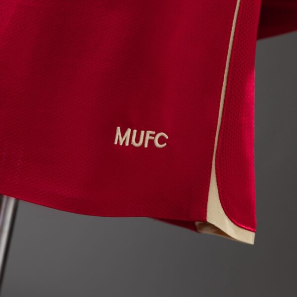 Manchester United 2006/07 Home Long Sleeve Player Version Retro Jersey – Elite Fit Edition