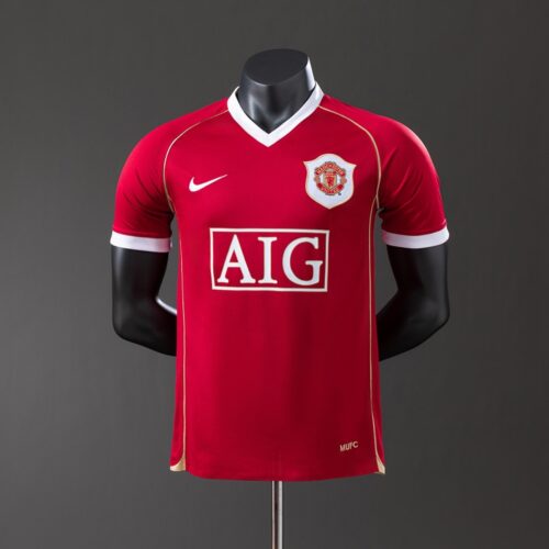 Manchester United 2006/07 Home Player Version Retro Jersey – Elite Fit Edition