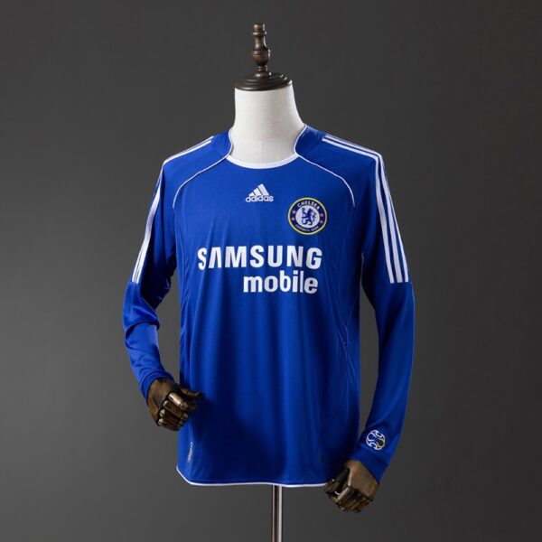 Chelsea 2006/07 Home Long Sleeve Retro Jersey – Classic Blue Edition
