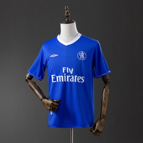 Chelsea 2003/05 Home Long Sleeve Retro Jersey – Classic Blue Era Edition