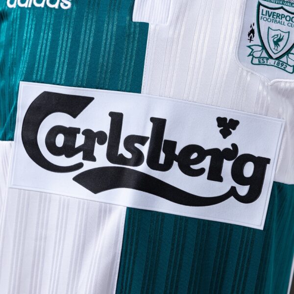 Liverpool 1995/96 Away Retro Jersey – Classic White & Green Edition