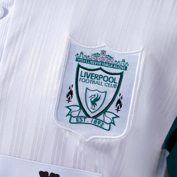 Liverpool 1995/96 Away Retro Jersey – Classic White & Green Edition
