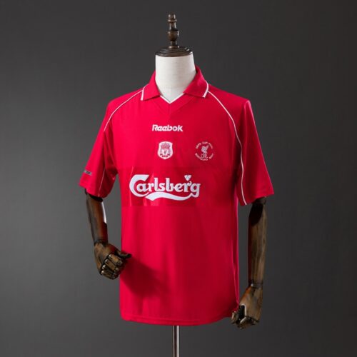 Liverpool 2000/01 Home Jersey – Treble Season Edition