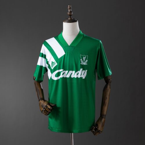 Liverpool F.C. 1991/92 Green Away Retro Jersey