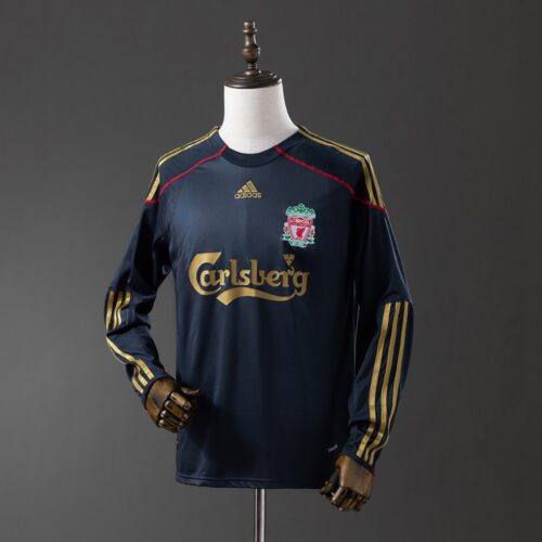 img_7018 Liverpool F.C. 2009/10 Black Away Long Sleeve Retro Jersey