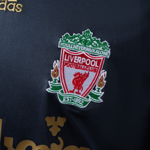 Liverpool F.C. 2009/10 Black Away Long Sleeve Retro Jersey