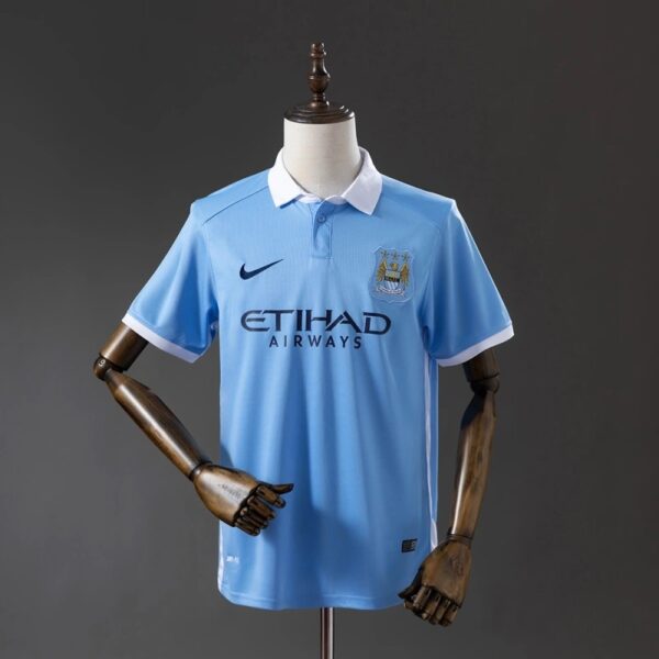 Manchester City F.C. 2015/16 Home Retro Football Shirt