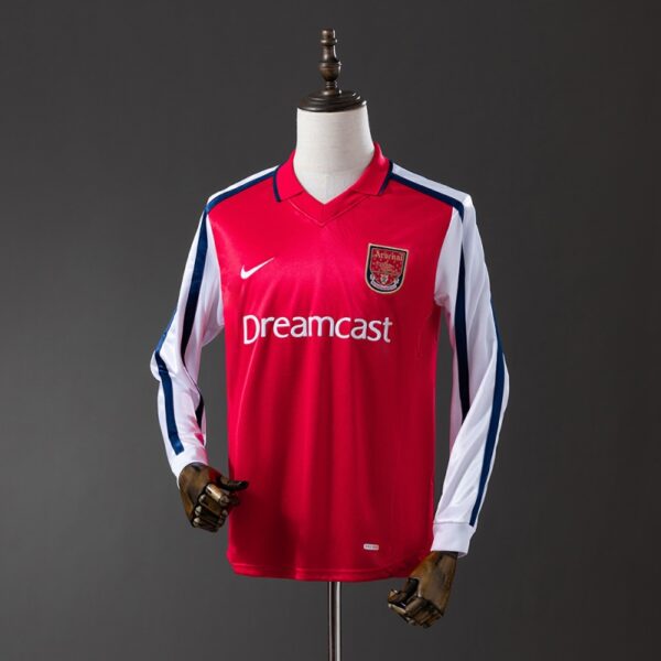 Arsenal 2001/02 Home Retro Long Sleeve Jersey – Highbury Classic Edition