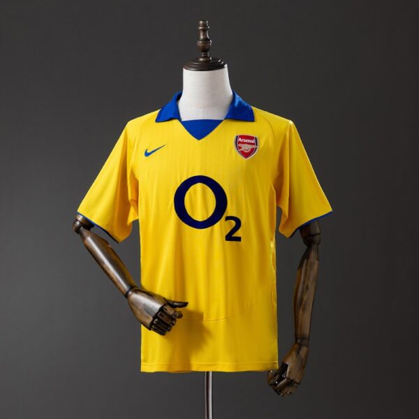 Arsenal 2003/04 Away Retro Jersey – Invincibles Gold Edition