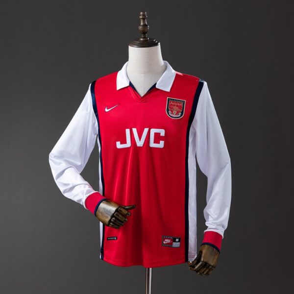 img_7545 Arsenal 1998 Home Long Sleeve Retro Jersey – Double Winners Edition
