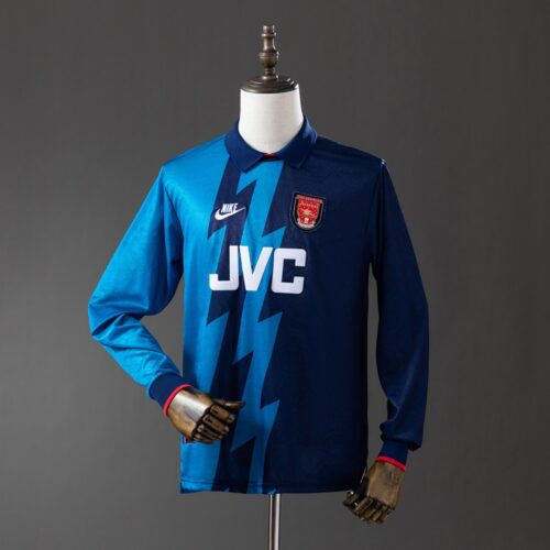 Arsenal 1995/96 Away Long Sleeve Retro Jersey – Lightning Blue Edition