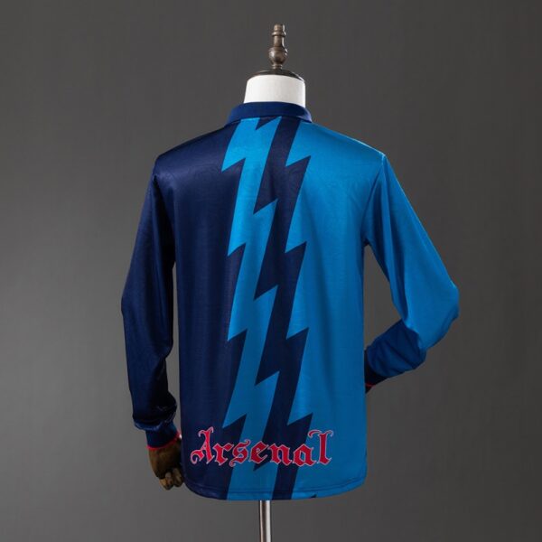 Arsenal 1995/96 Away Long Sleeve Retro Jersey – Lightning Blue Edition