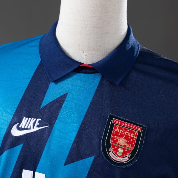 Arsenal 1995/96 Away Long Sleeve Retro Jersey – Lightning Blue Edition
