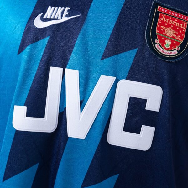 Arsenal 1995/96 Away Long Sleeve Retro Jersey – Lightning Blue Edition